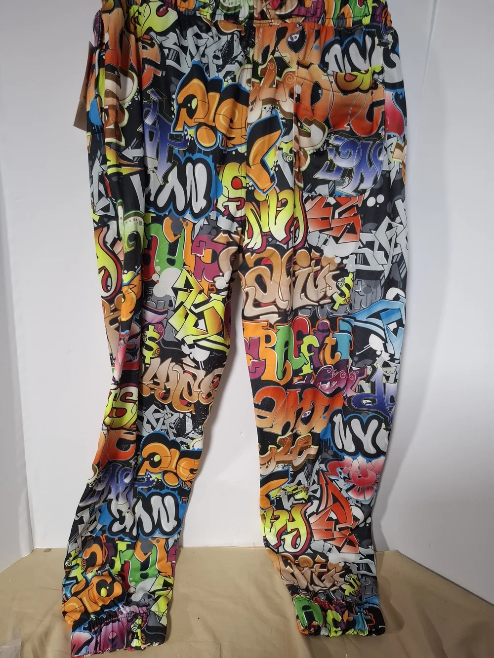 Multicolor Graffiti Print Jogger Sweatpants - Bold Streetwear